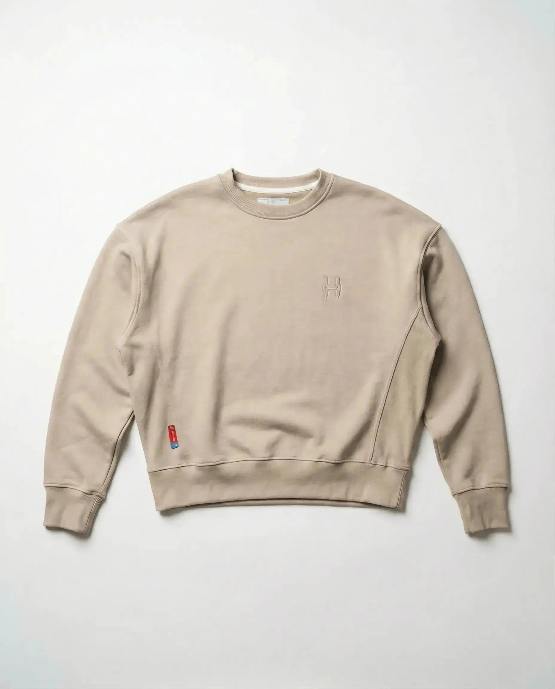 Cropped Mikina 343 - Crewneck Beige Batohiro