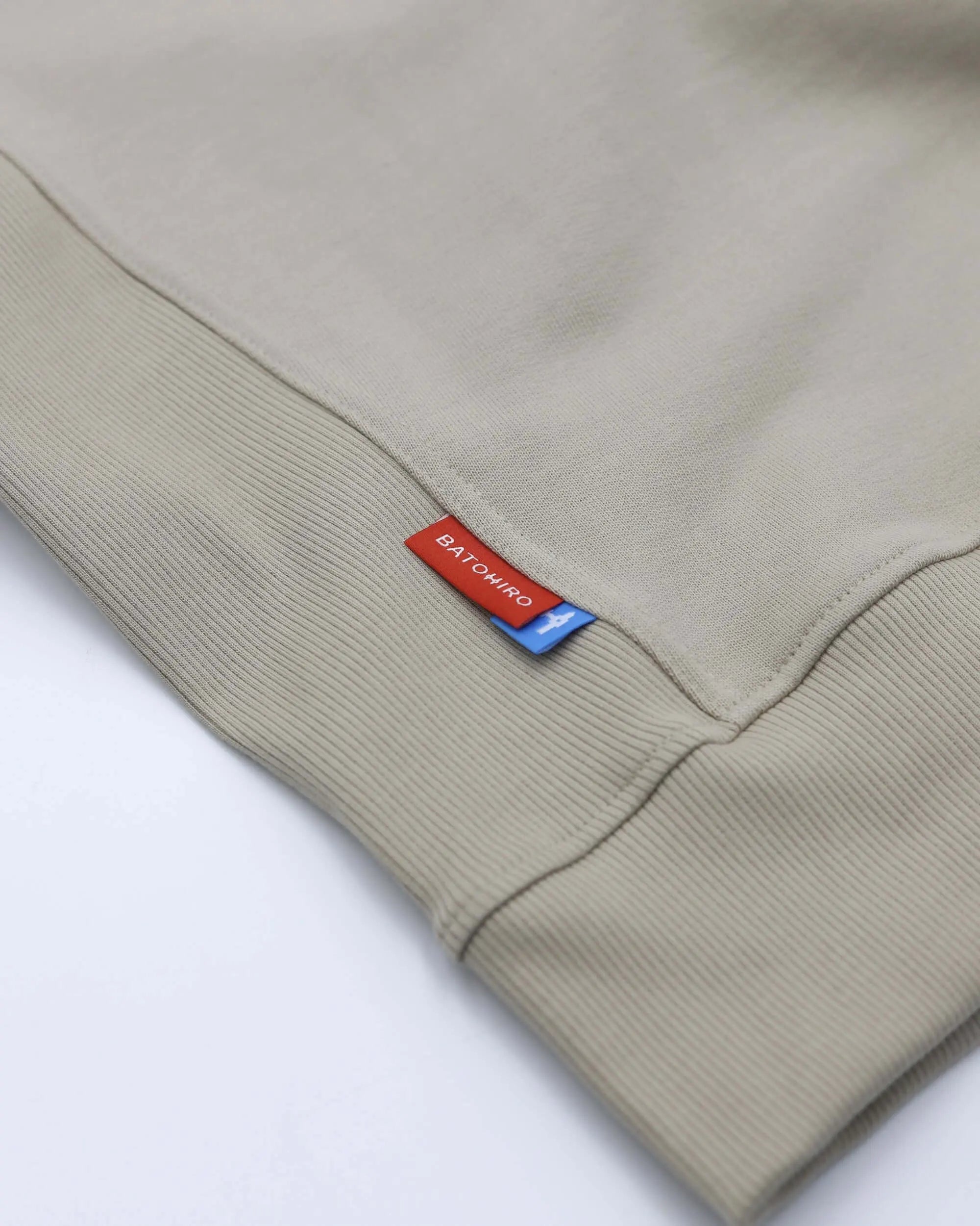 Cropped Mikina 343 - Crewneck Beige Batohiro