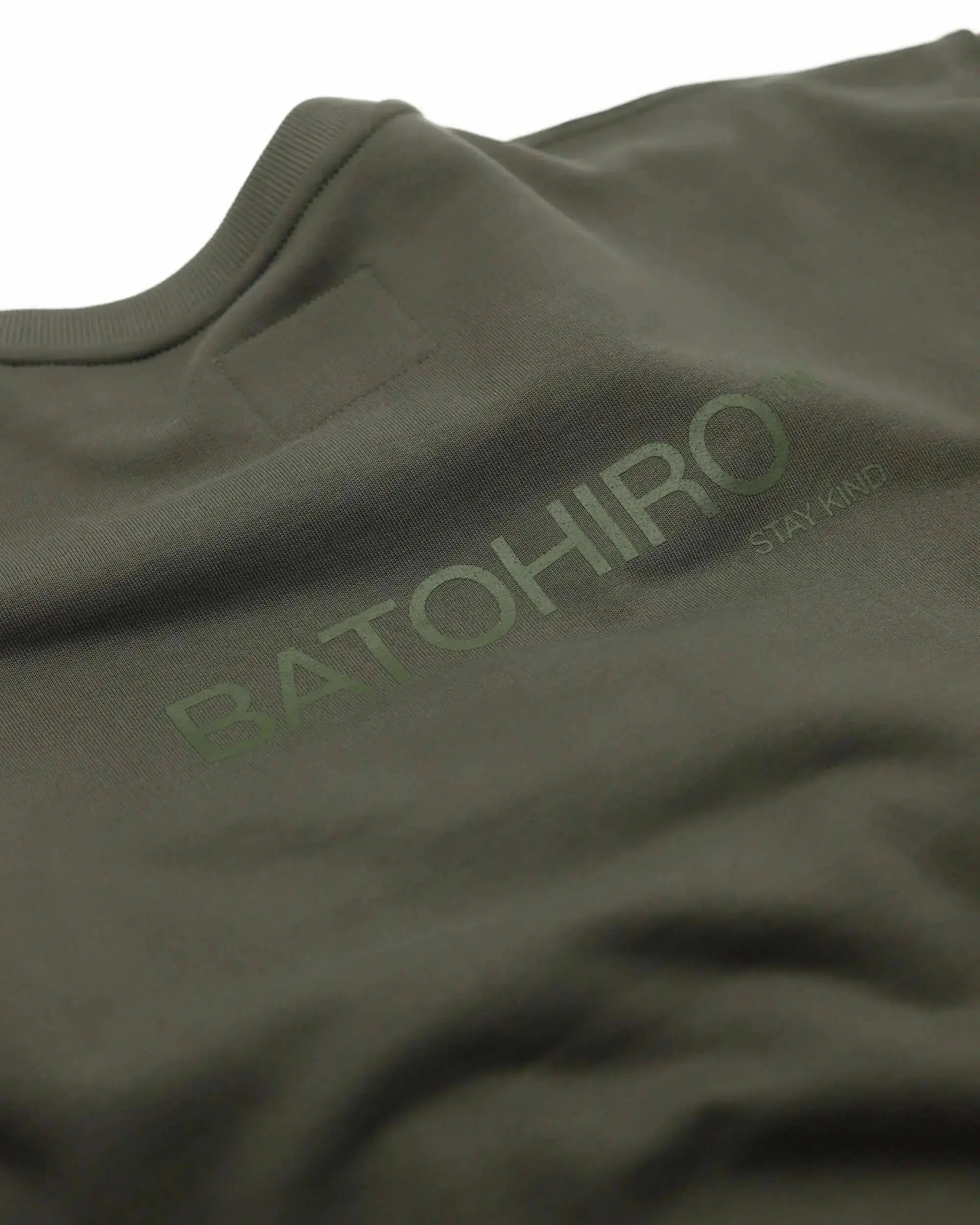 Cropped Mikina 343 - Crewneck Green Batohiro