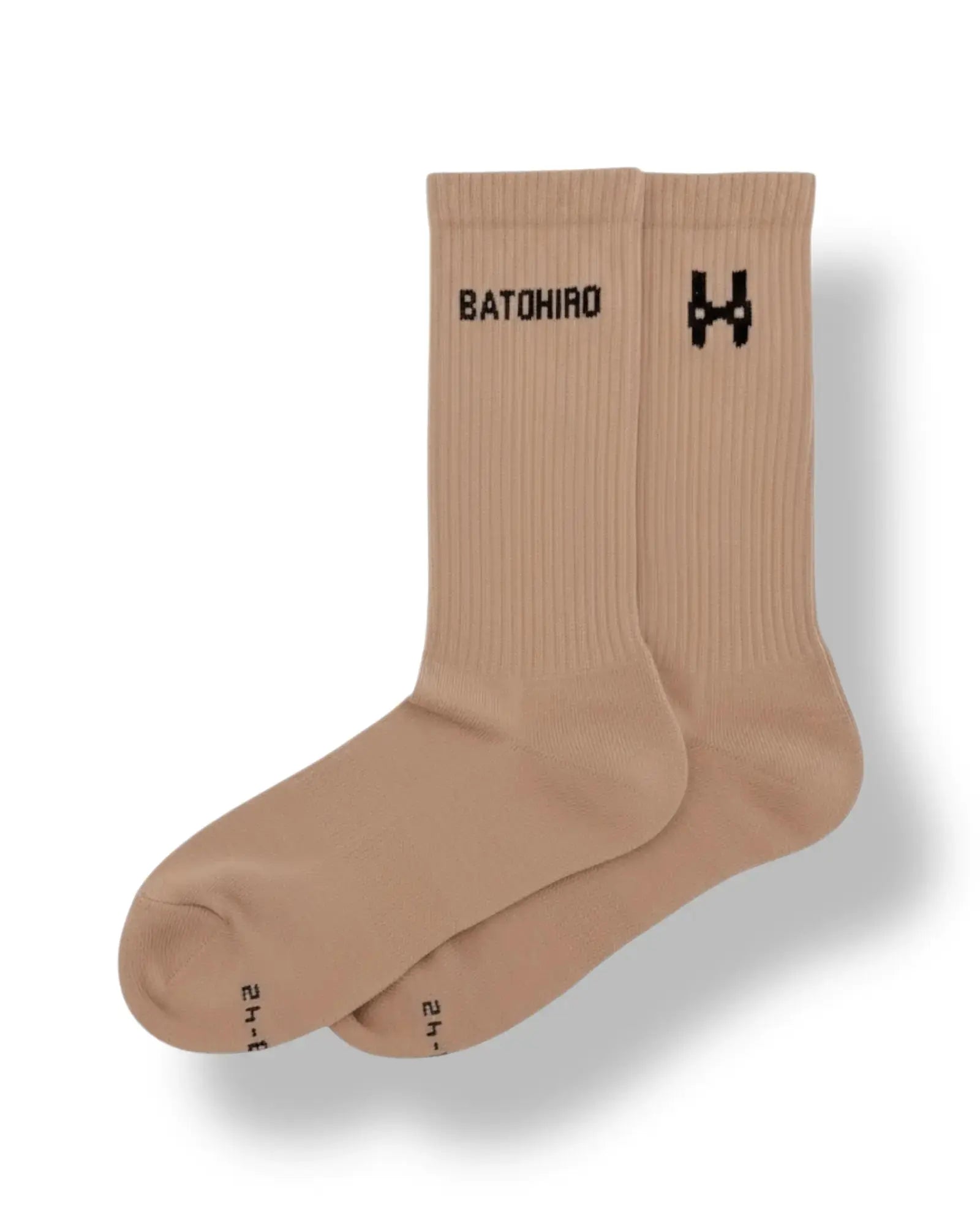 Batohiro Crew-Socken – Gewaschenes Rosa Batohiro
