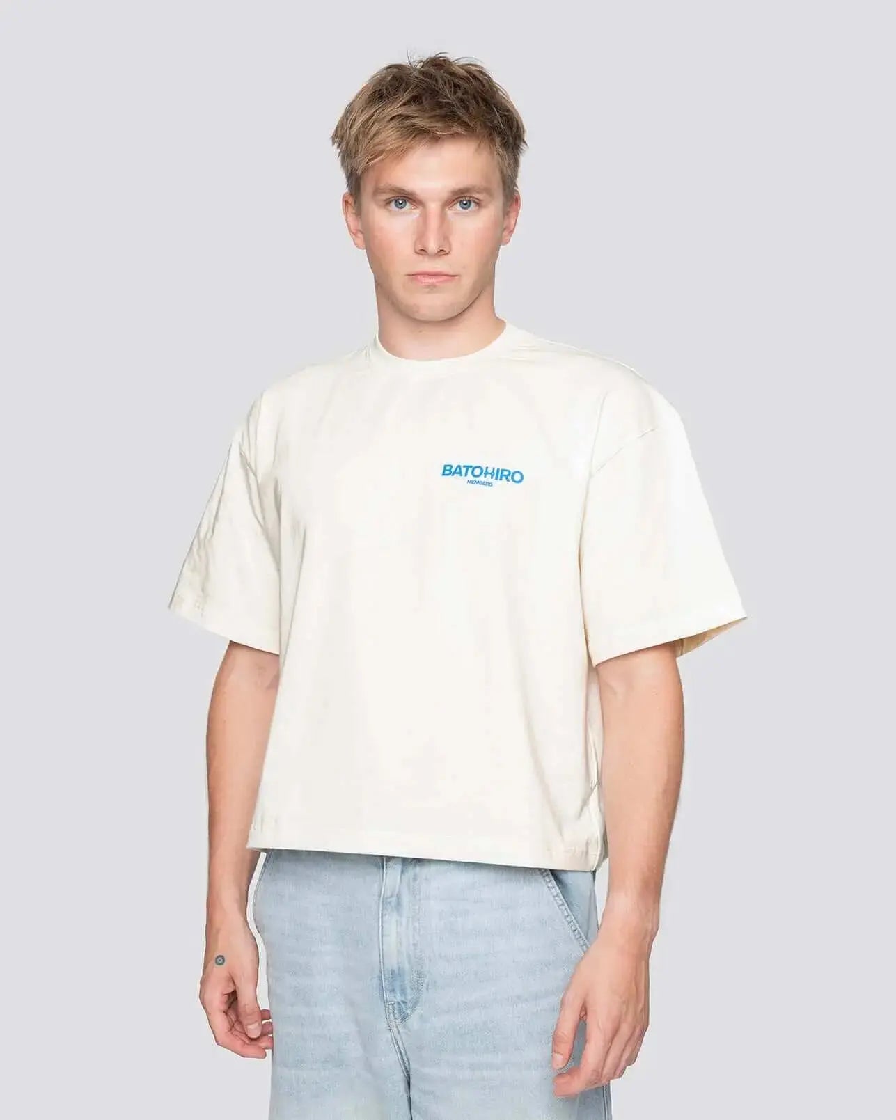Members - Cropped Oversized Tee Batohiro