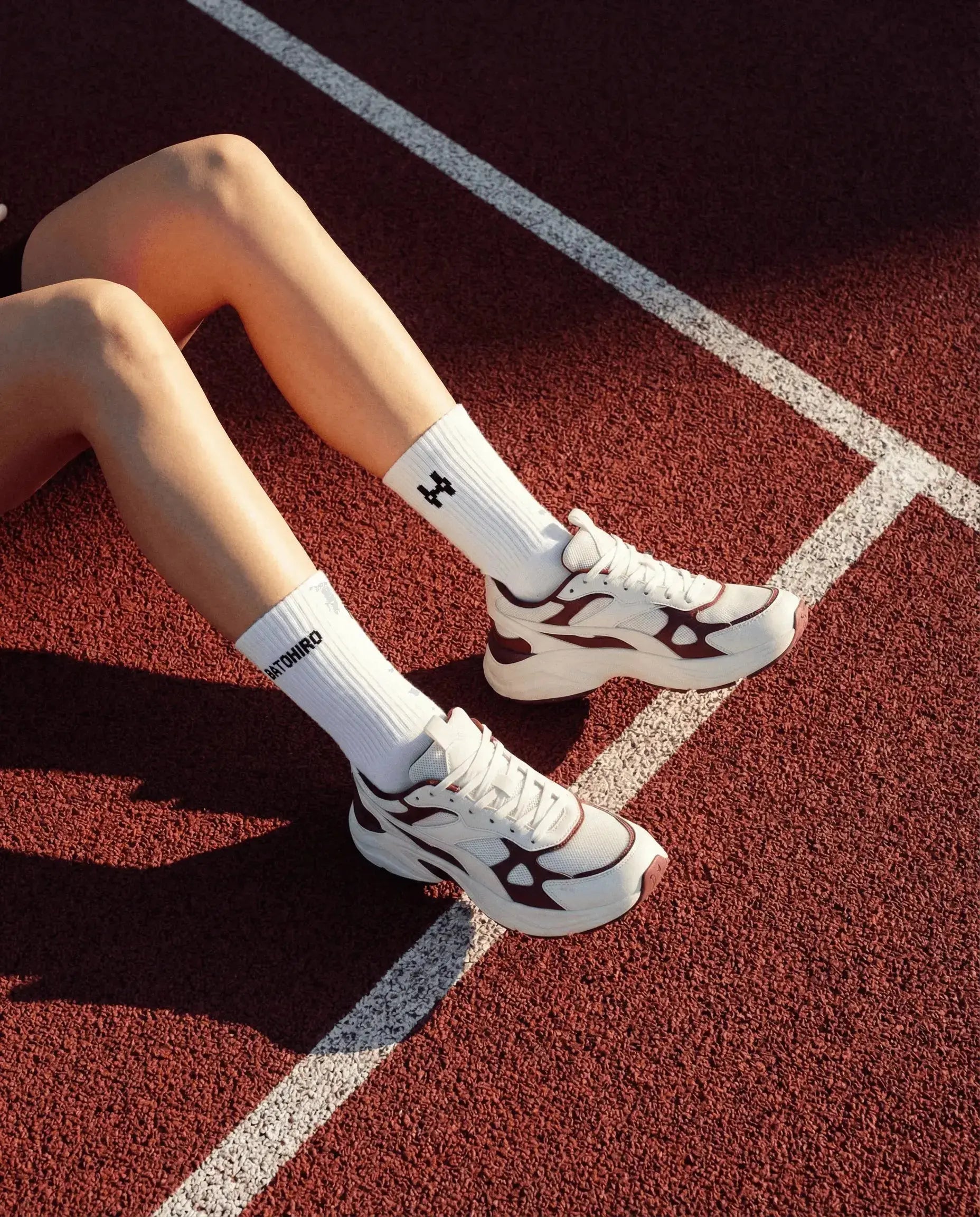 Batohiro Crew-Socken – Reinweiß Batohiro