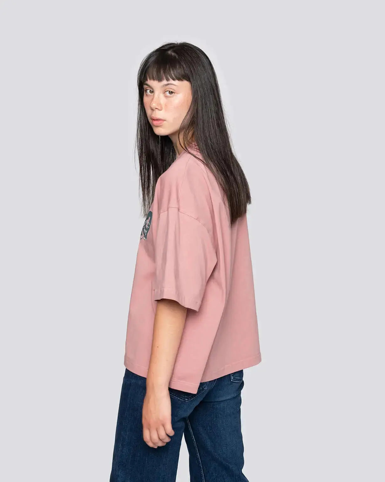 Vögel – Cropped Oversized-T-Shirt Batohiro