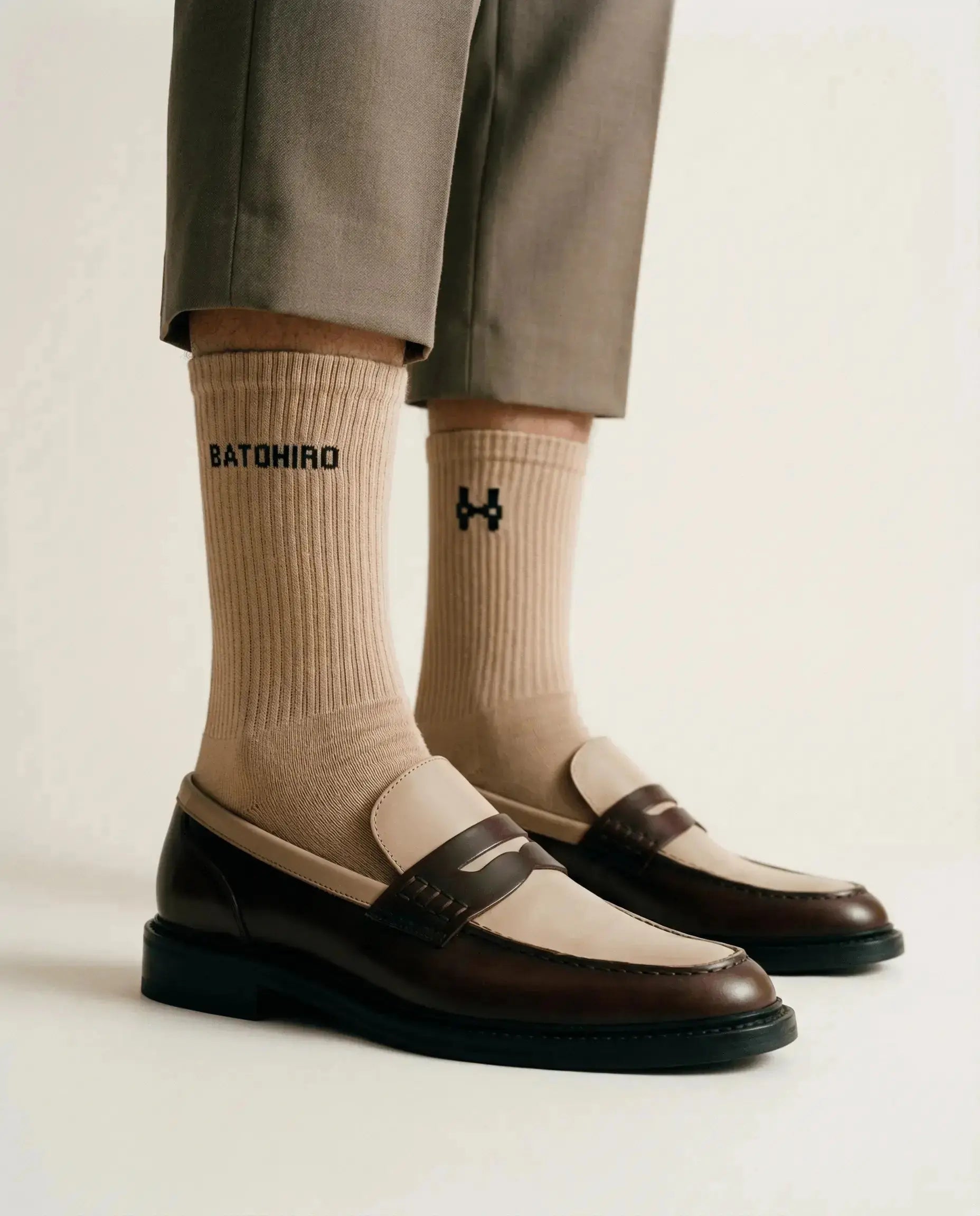 Batohiro Crew Ponožky - Beige Batohiro