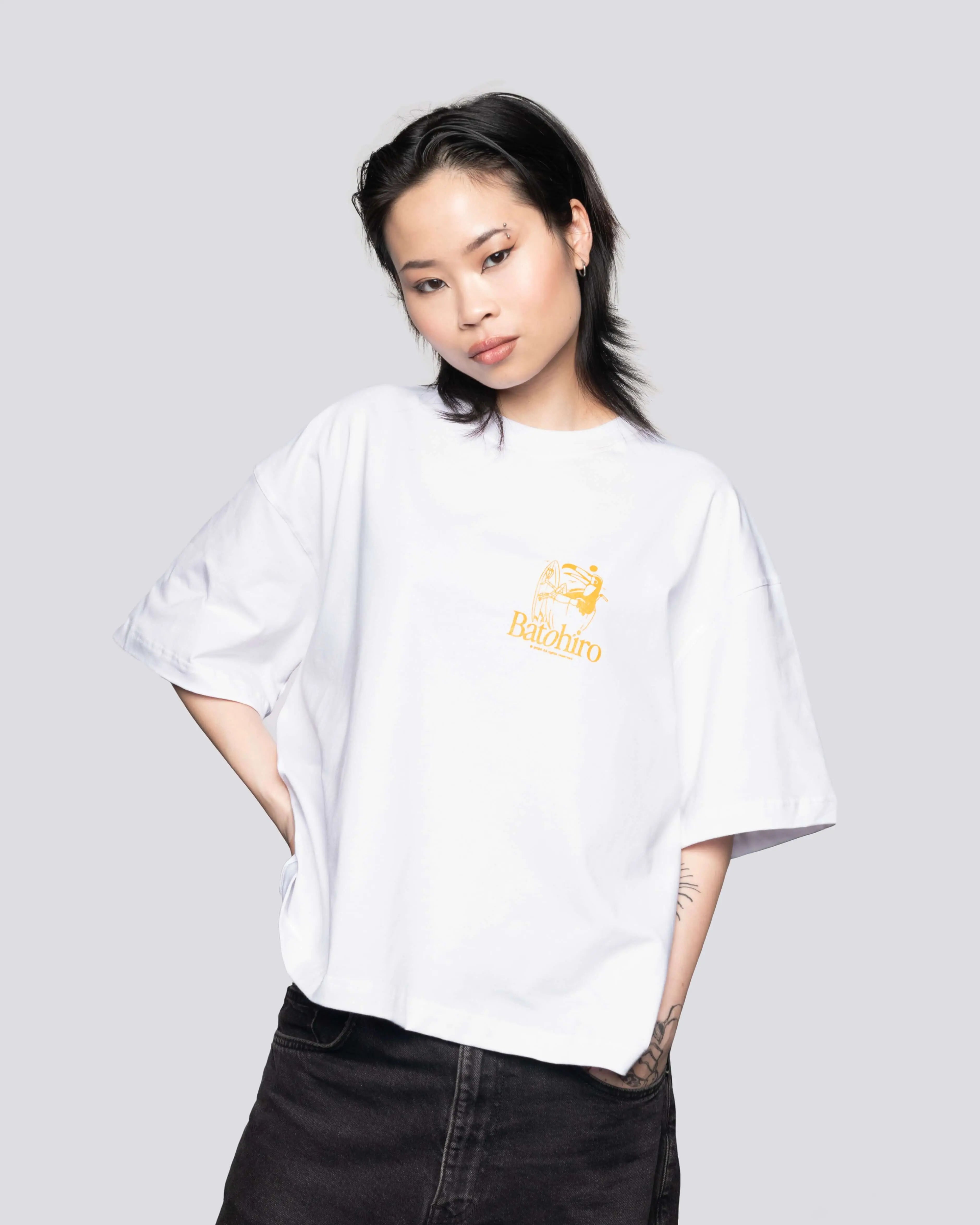 Day Off - Cropped Oversized Tee Batohiro