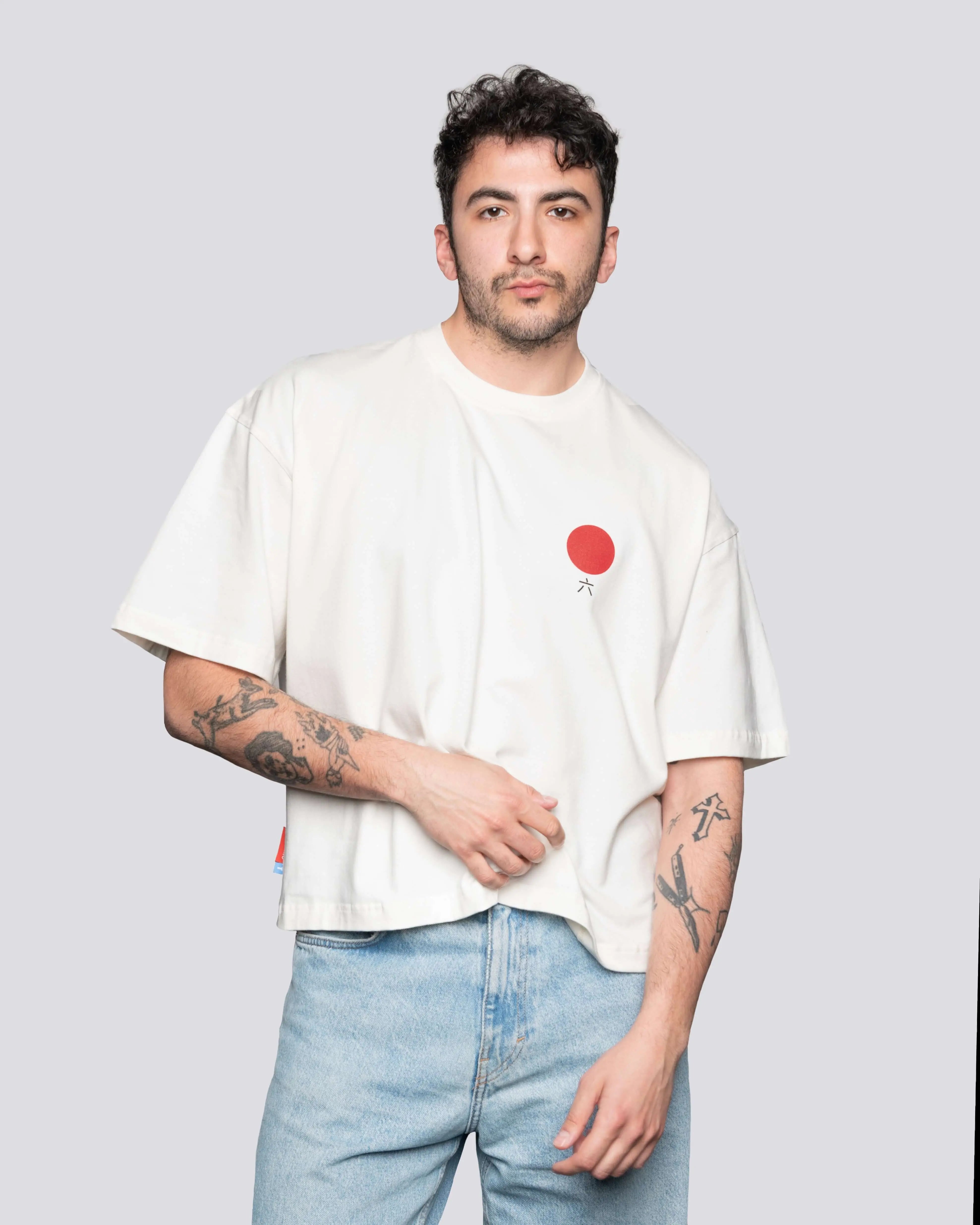 Fuji - Cropped Oversized Tee Batohiro