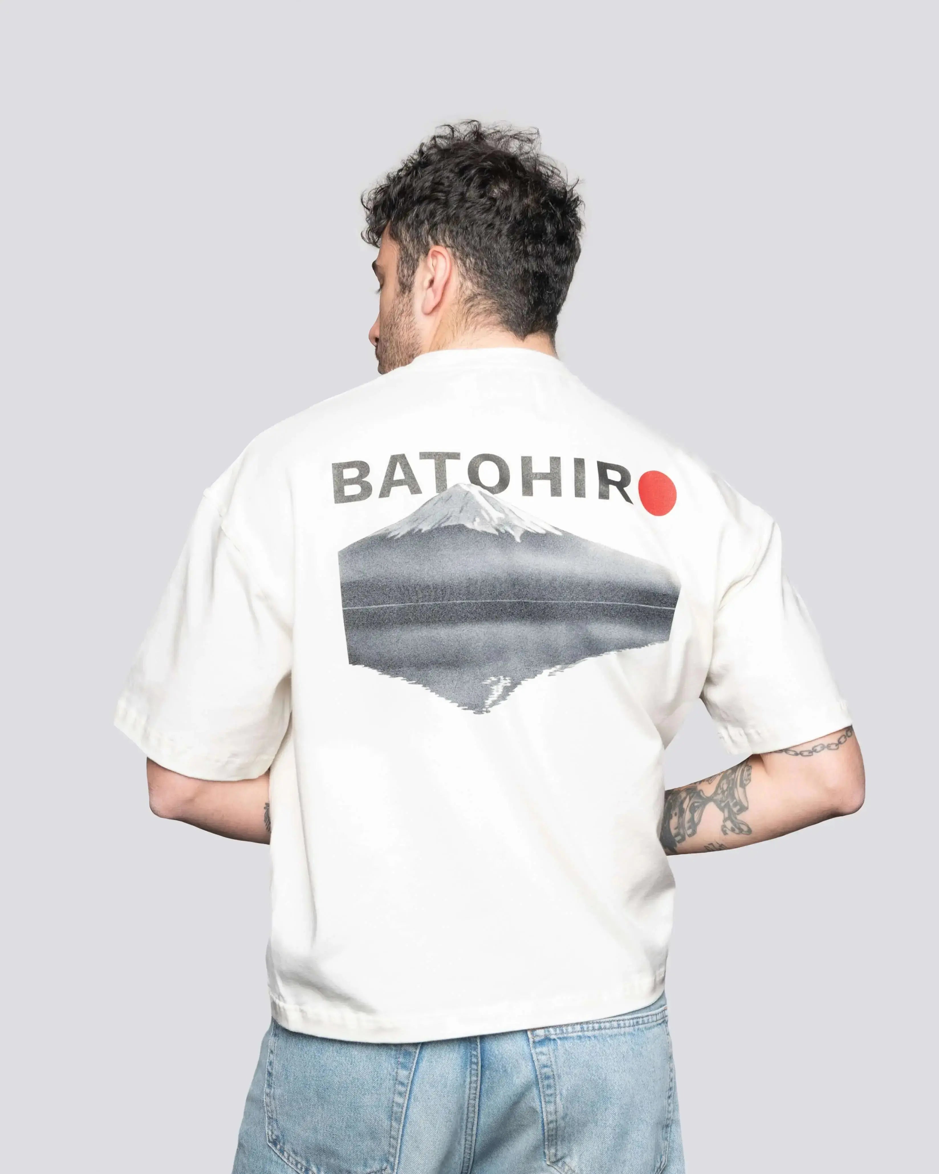 Fuji – verkürztes Oversize-T-Shirt Batohiro