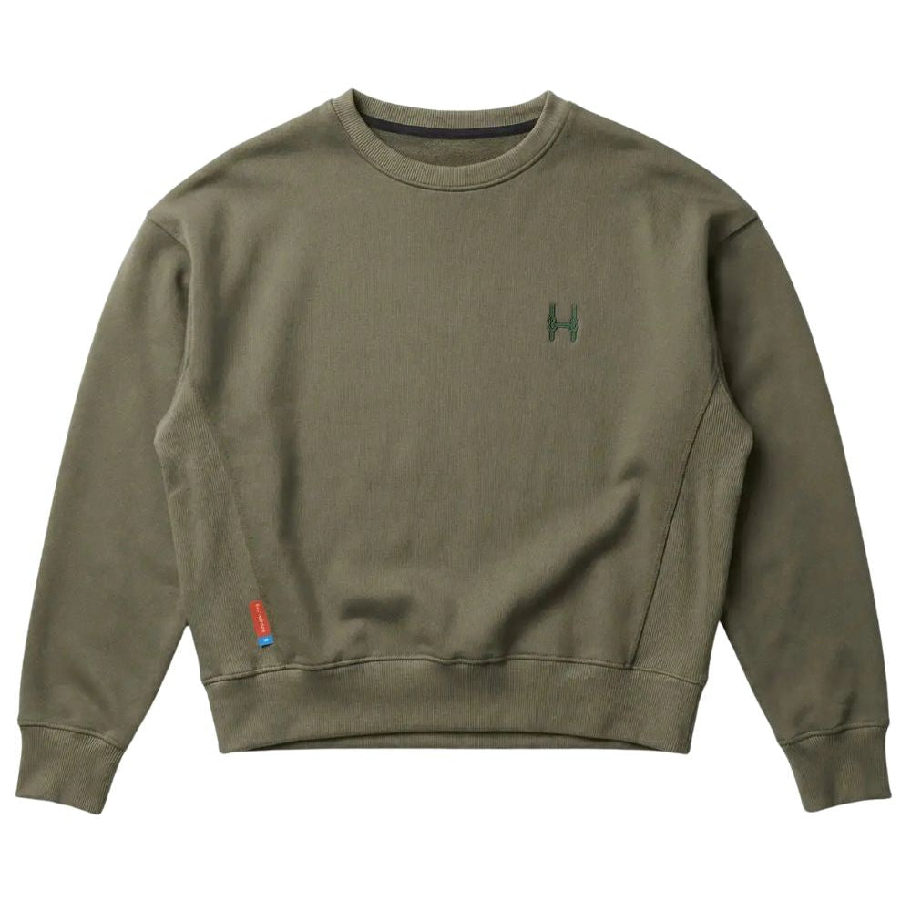 Cropped Mikina 343 - Crewneck Green Batohiro