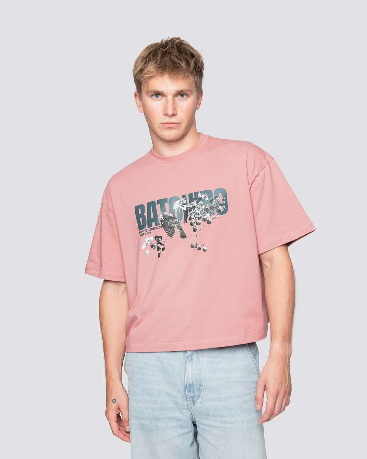 Birds - Cropped Oversized Tee