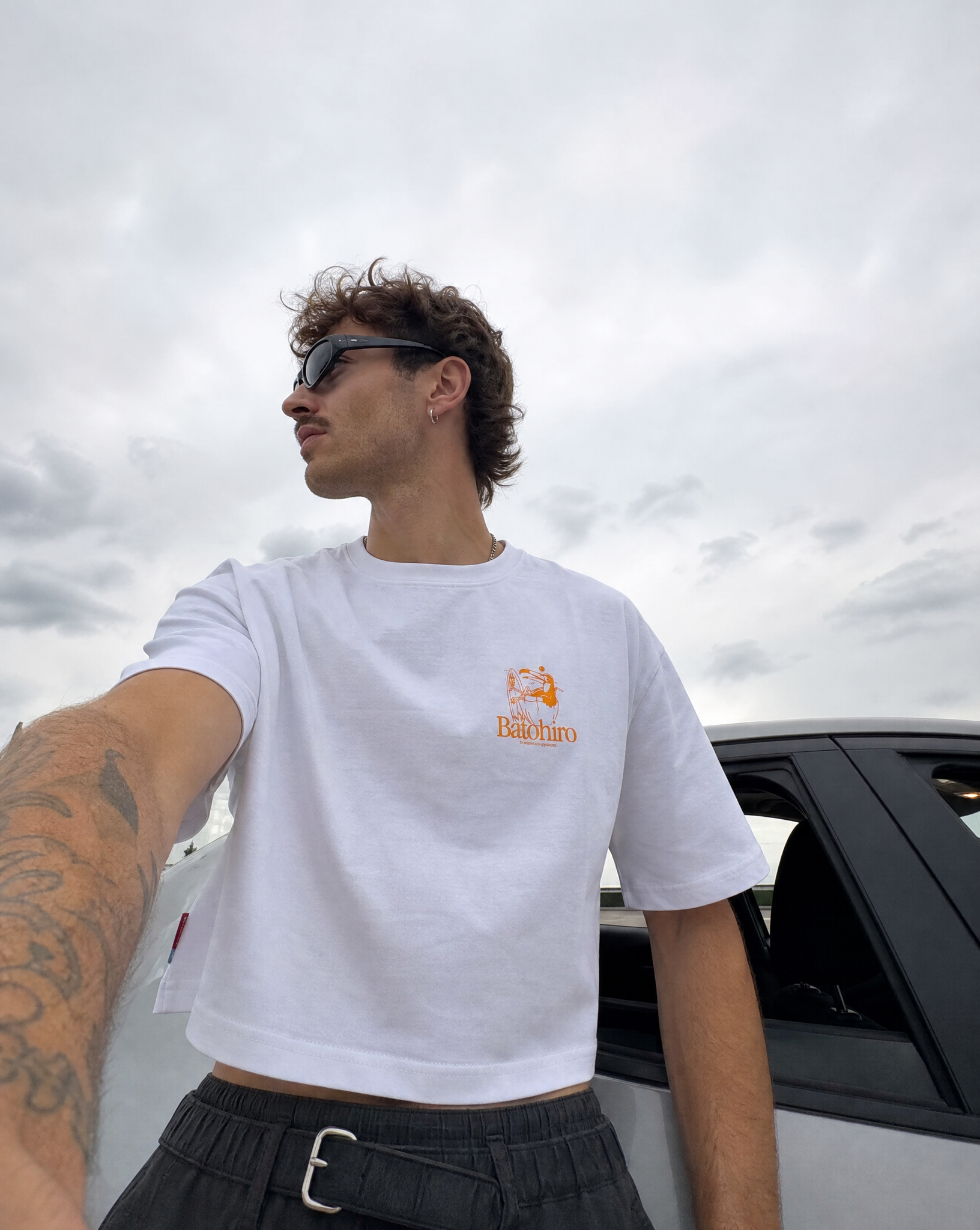 Day Off - Cropped Oversized Tee
