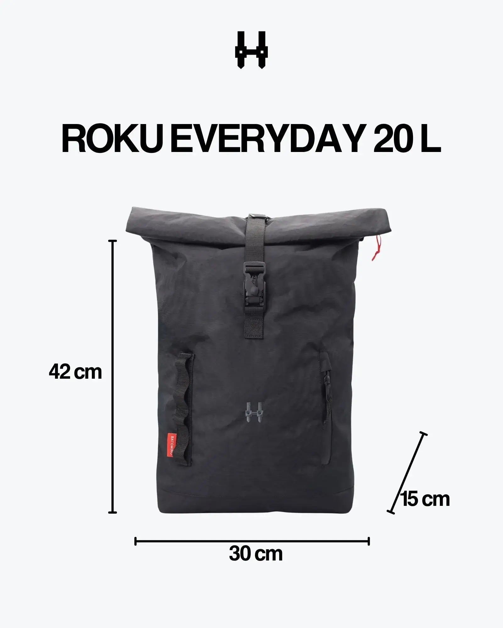 Roku Everyday 20L - Black Knight Backpack