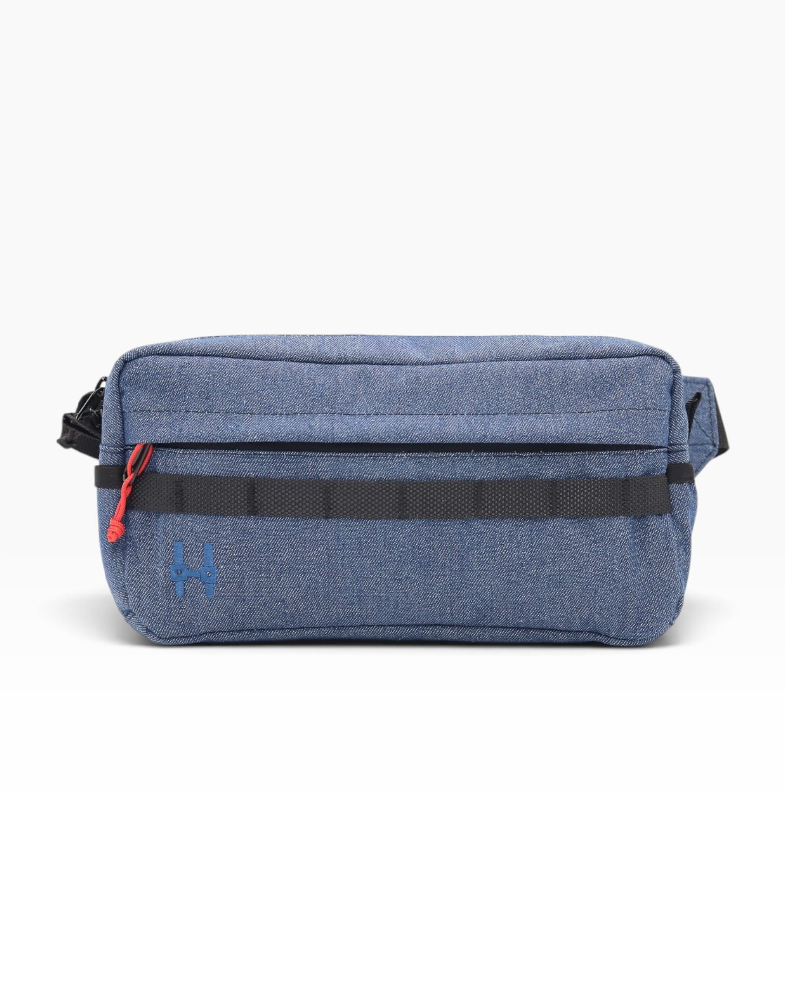 Crossbody ledvinka Kai M 2.0 - Blue Denim - Batohiro